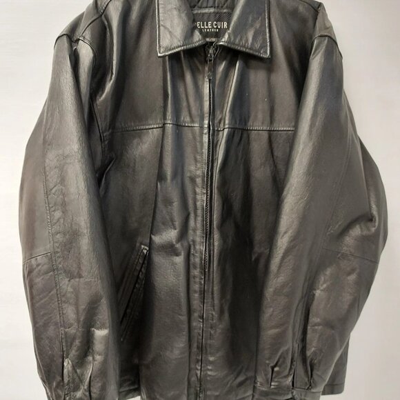 (N87103-1) Pelle Pelle Cuir Leather Coat Sz: XL - Picture 1 of 7